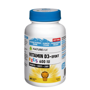 NatureVia Vitamin D3-Efekt Kids, cucací tablety 60 ks obraz