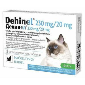 Dehinel 230 mg/20 mg pro kočky tablety 2 ks obraz