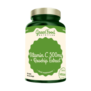 GreenFood Nutrition Vitamín C+ Extrakt ze šípků 60 kapslí obraz