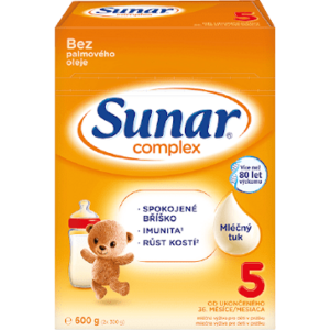 Sunar Complex 5 dětské mléko 600 g obraz