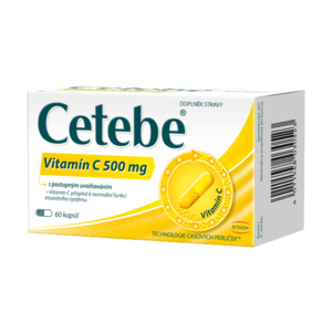 Cetebe ® Vitamin C 500 mg s postupným uvolňováním 60 kapslí obraz