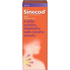 Sinecod 5mg/ml, kapky pro děti proti suchému kašli 20 ml obraz