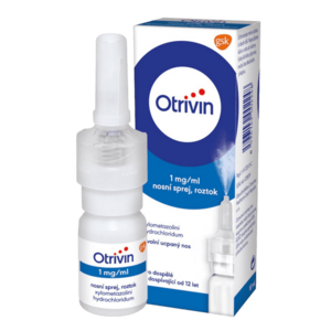 Otrivin 1mg/ml nosní sprej při léčbě ucpaného nosu 10 ml obraz
