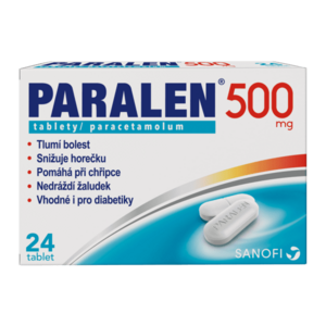 Paralen 500 mg 24 tablet obraz