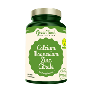 GreenFood Nutrition Calcium Magnesium Zinc Citrate 120 kapslí obraz