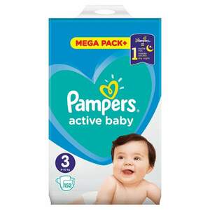 Pampers Active Baby plenky vel. 3, 6-10 kg, 152 ks obraz