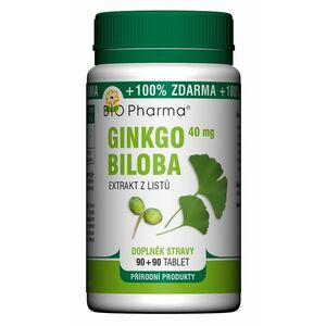 Bio Pharma Ginkgo Biloba 40mg, 2 x 90 tablet obraz