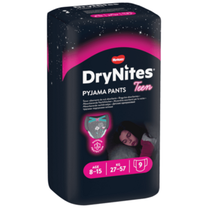 Huggies Plenkové kalhotky Dry Nites pro děvčata s váhou 27–57 kg 9 ks obraz