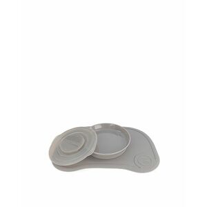 Twistshake Podložka Click-mat Mini s talířem Pastelově šedá obraz