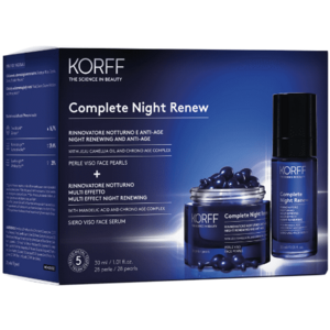Korff dárkové balení Complete Night Renew - regenerační perle + sérum obraz