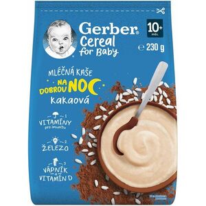 Gerber Cereal mléčná kaše kakaová Dobrou noc 230 g obraz