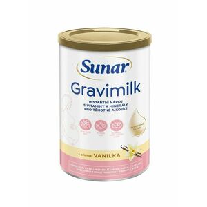 Sunar Gravimilk s příchutí vanilka pro těhotné a kojící ženy 450 g obraz