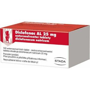 Diclofenac AL 25mg 100 tablet obraz