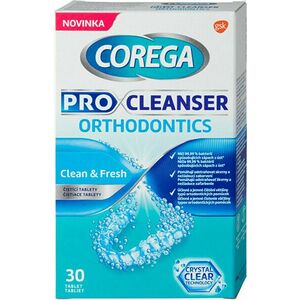 Corega Pro Cleanser Orthodontics 30 tablet obraz