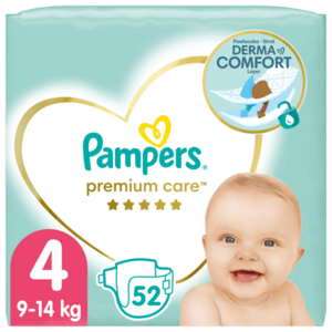 Pampers Premium Care plenky vel. 4, 9-14 kg, 52 ks obraz