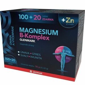 Glenmark Magnesium B-komplex Glenmark 120 ks obraz