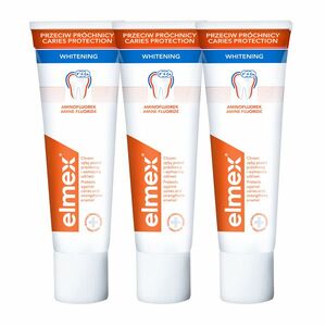 Elmex Bělicí zubní pasta Caries Protection Whitening 3 x 75 ml obraz