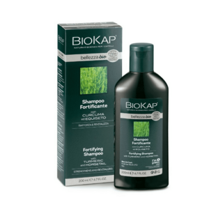 Biokap BIO posilující šampon s výtažkem z kurkumy a přesličky pro jemné vlasy 200 ml obraz