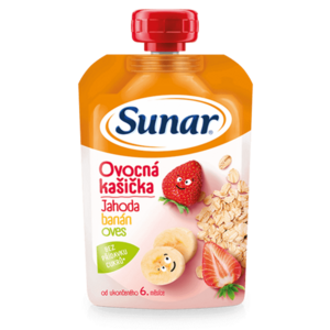 Sunar - Ovocná kašička jahoda a banán obraz