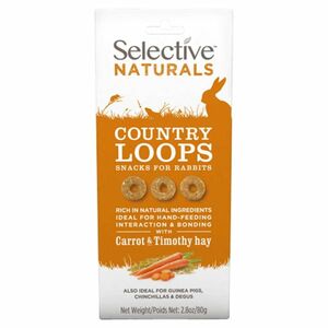 SUPREME Selective naturals snack country loops bojínek s mrkví 80 g obraz
