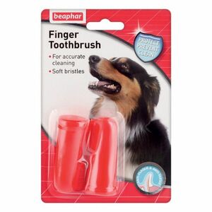 BEAPHAR Zubní kartáček pro psy na prst obraz
