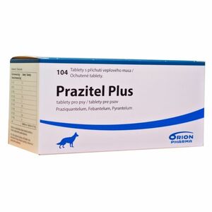 ORION PHARMA Prazitel Plus tablety pro psy s vepřovou příchutí 104 ks obraz