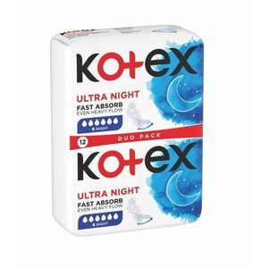 Kotex Ultra Night Duo pack 12 ks obraz