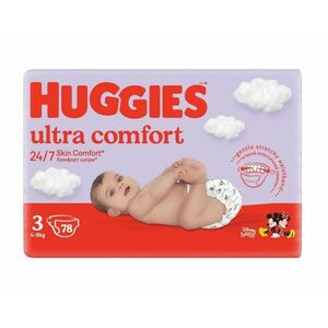 Huggies Ultra Comfort Mega vel. 3 4-9 kg dětské plenky 78 ks obraz