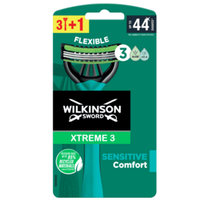 Wilkinson Xtreme3 Sensitive Comfort pánský jednorázový holicí strojek 3+1 ks obraz