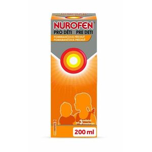 Nurofen pro děti 20 mg/ml pomeranč suspenze 200 ml obraz