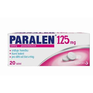 Paralen 125 mg 20 tablet obraz