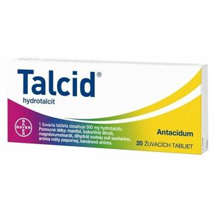 Talcid 500mg žvýkací tablety 20 ks obraz