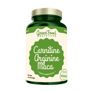 GreenFood Nutrition Carnitin Arginin Maca 90 kapslí obraz