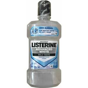 Listerine Advanced White Mild Taste Ústní voda s bělicím účinkem 500 ml obraz