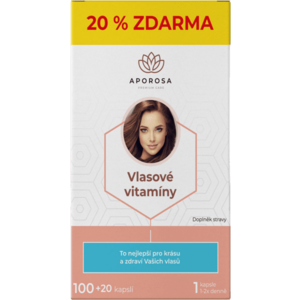 Aporosa premium Vlasové vitaminy 120 kapslí obraz