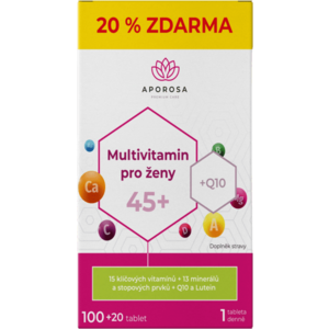 Aporosa Multivitamin pro ženy 45+, 120 tablet obraz