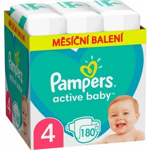 Pampers Active Baby plenky vel. 4, 9-14 kg, 180 ks obraz