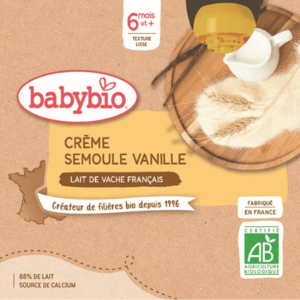 Babybio krupice s vanilkou 4 x 85 g obraz
