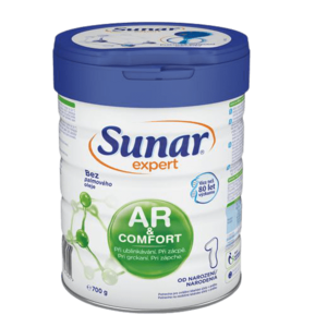 Sunar Expert AR+Comfort 1 počáteční kojenecké mléko při ublinkávání, zácpě a kolikách 700 g obraz