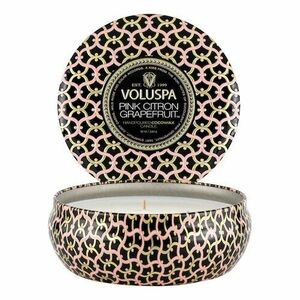 VOLUSPA - Maison Noir Pink Citron 3 Wick Tin Candle - Svíčka obraz