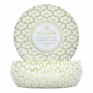 VOLUSPA - Maison Blanc Eucalyptus & White Sage 3 Wick Tin Candle - Svíčka obraz