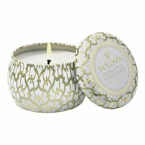 VOLUSPA - Maison Blanc Eucalyptus & White Sage Mini Tin Candle - Svíčka obraz