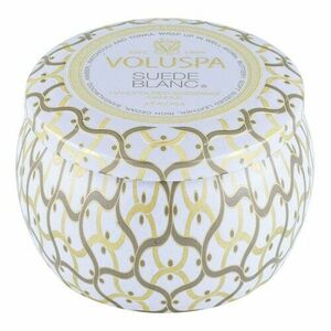VOLUSPA - Maison Blanc Suede Blanc Mini Tin Candle - Svíčka obraz