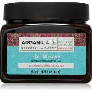 Arganicare Argan Oil & Shea Butter Hair Masque hloubkově hydratační maska pro barvené vlasy 500 ml obraz