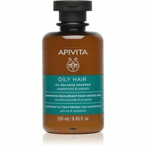 Apivita Hair Care Oily Hair hloubkově čisticí šampon pro mastnou pokožku hlavy pro posílení a lesk vlasů 250 ml obraz