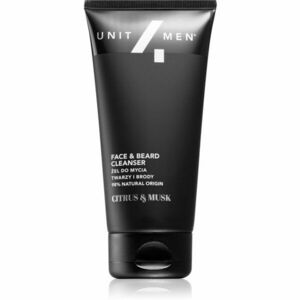 Unit4Men Face & Beard Cleanser Citrus&Musk mycí gel na obličej a vousy 150 ml obraz