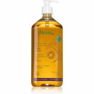 Melvita Extra-Gentle Shower Shampoo sprchový šampon na vlasy a tělo Fig & Kiwi 1000 ml obraz