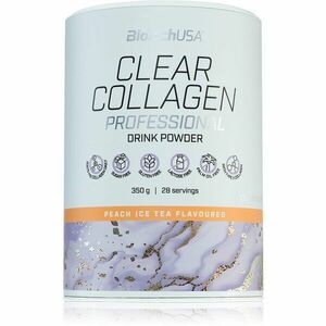 BioTechUSA Clear Collagen Professional prášek na přípravu nápoje s kolagenem příchuť Peach Ice Tea 350 g obraz