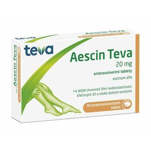 Teva Aescin 20 mg 30 tablet obraz