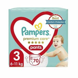 Pampers Premium Care Pants vel. 3 dětské plenkové kalhotky 70 ks obraz
